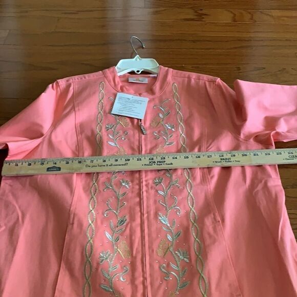 Quacker Factory Large Coral jacket - Picture 6 of 9